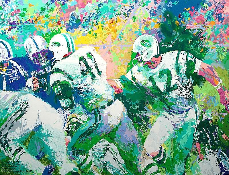 Leroy Neiman Hand Off Superbowl III